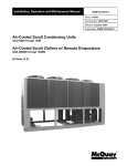 McQuay ACZ 055A Unit installation