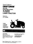 Craftsman 917.272200 Owner`s manual
