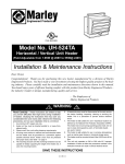 Marley Engineered Products 2438 Instruction manual