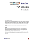 Avenview VGA-C5-4 User`s guide