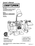 Craftsman 152.241180 Owner`s manual
