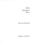 SCORPION 1975 Brut Service manual