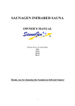 Saunagen PH-I Owner`s manual