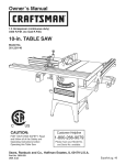 Craftsman 351.221140 Operating instructions