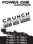 Crunch PowerOne P1-1000.4 Specifications