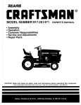 Craftsman 917.251471 Owner`s manual