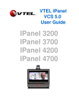 VTEL IPanel 3700 User guide