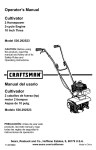 Craftsman 536.292523 Operator`s manual