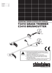 Shindaiwa C3410 Operator`s manual