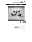 Velleman K3512 User manual