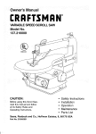 Craftsman 137.216000 Operating instructions