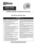 Marley PH4AB Operating instructions