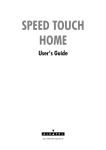 Alcatel SPEED TOUCH PRO User`s guide