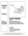 Craftsman SEARS 917.295651 Owner`s manual