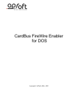 CardBus FireWire Enabler for DOS
