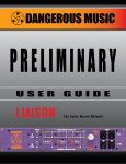 Dangerous Music Additional Switching System User`s guide