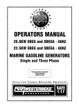Westerbeke 20.0KW SBEGA Specifications
