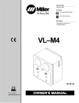 Miller Electric VL-M4 Owner`s manual