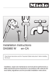 Miele DA 5960 W Technical data