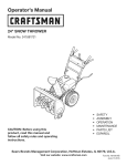 Craftsman 247.881721 Operator`s manual