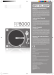 Reloop RP8000 Instruction manual