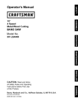 Craftsman 351.224400 Operator`s manual