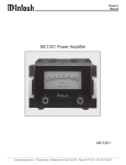 McIntosh MC1201 Owner`s manual