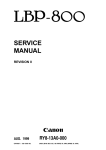 Canon CLBP360PS Ver-up Service manual