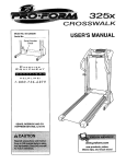 ProForm 831.293230 User`s manual