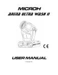 Microh ARENA COLOUR WASH User manual