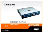 Cisco RV082 - Small Business VPN Router User guide