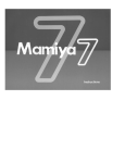 Mamiya 6MF Instruction manual