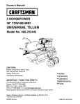 Craftsman 486.252442 Owner`s manual