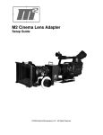 M2 Cinema Lens Adapter Setup guide