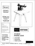Craftsman 113.197750 Owner`s manual
