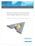 Automatic Routing of Inbound Faxes With Castelle Network Fax