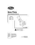 Ariens SNO-THRO 938019 - 522 Specifications