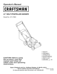 Craftsman 247.37683 Operator`s manual