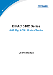 Billion 5102G User`s manual