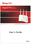 Draytek Vigor2710 Series User`s guide