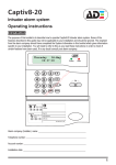 ADE Captiv8-20 Operating instructions