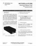 Motorola HF-SSB Instruction manual