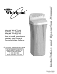 Whirlpool WHES30 Troubleshooting guide