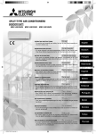 Mitsubishi Electric MSC-GE35VB Operating instructions