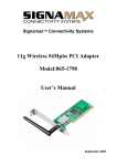SignaMax 065-1798 User`s manual