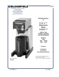 Bloomfield 1086 Specifications