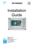 BBV BBV RX100 Installation guide