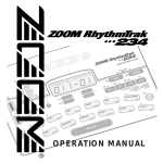 Zoom RhythmTrak 234 Specifications