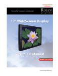 Rosen Aviation WideScreen 1701 Series Specifications