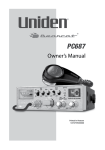 Uniden PC687 Owner`s manual